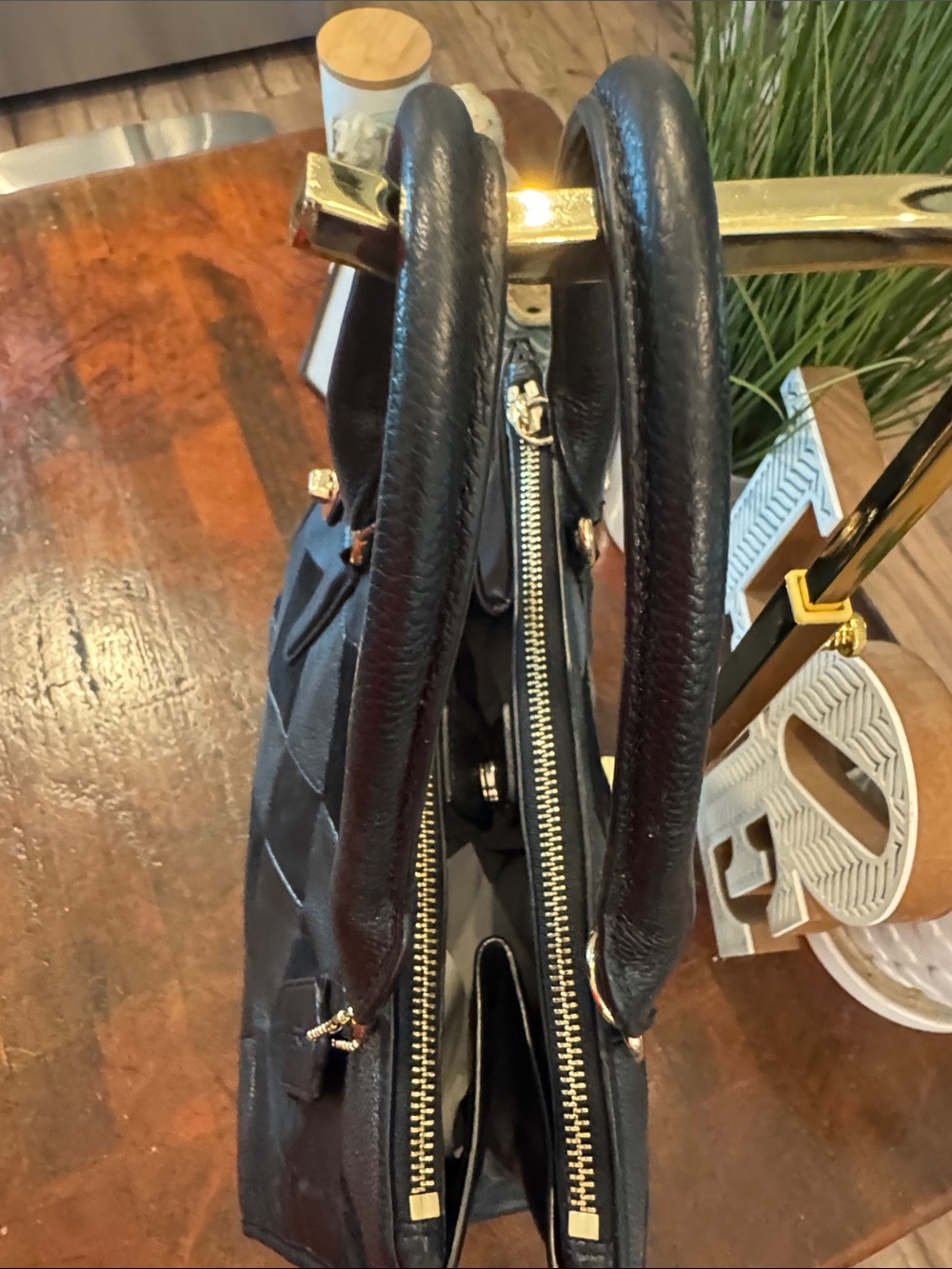 Coach Black Patchwork Leather & Suede Satchel - Picture 4 of 16